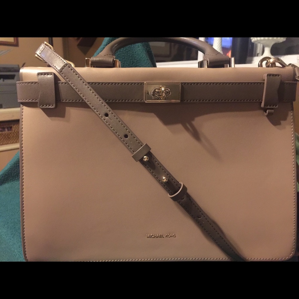 Michael Kors Tatiana Medium Leather Satchel